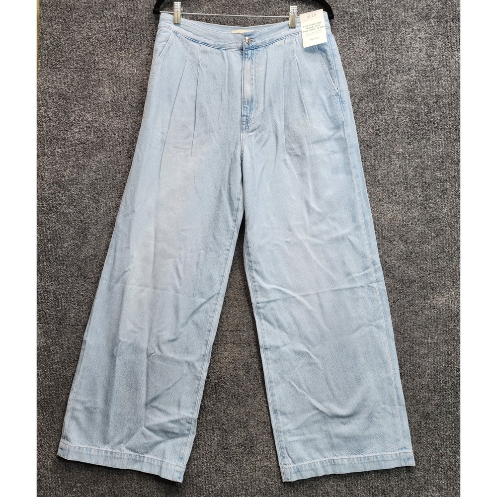 NWT Madewell The Harlow Wide Leg Trouser Jean High Rise Lyocell Denim Size 29